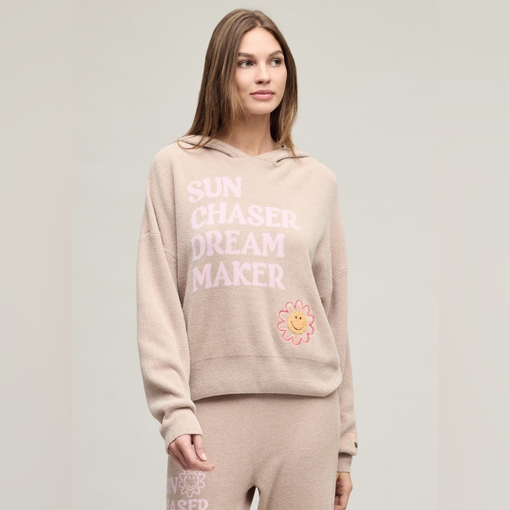 Barefoot Dreams x Smiley World Smiley Sun Chaser Hoodie Size S/M New with Tags